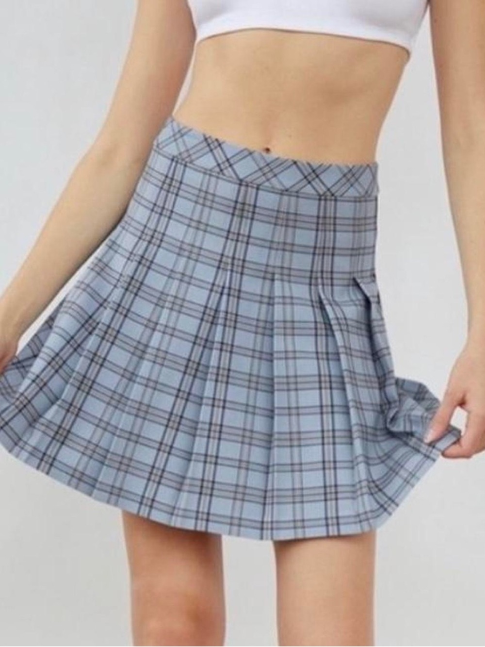 Aritzia Sunday Best Olive Micro Pleated Mini Tennis Skirt